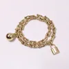 Bracelet de verrouillage de haute qualité pour femmes, bracelet en acier titane 09933617