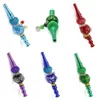 Grid Shishas Nozzle Blunt Holders Smoking Pipes Glow In Dark Portable Hookah Tip Mesh Beading Straight Smoke Pipes 13jka C2