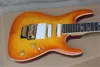 Free shipping Top quality Pensa custom orange electric guitar with golden hardware SSH pickups made in usa