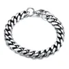 3mm11mm herr 14k guldpläterad kvinnor kubanska länkkedjor rostfritt stål trottoarkant armband silver svart färg handledsarmband gåva5920583