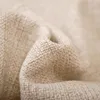 Effen witte kleur puur katoen canvas kussensloop met verborgen rits voor aangepaste / diy print lege katoenen kussensloop
