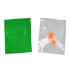 New 10x15 cm 100 Pcs Aluminum Foil Resealable Food Storage Bags Front Clear Mylar Foil Type Foil Baggie Mylar