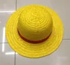 Anime Luffy Cosplay Słoma Boater Beach Hat Cap Halloween T200826