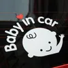 3D -Cartoon -Autoaufkleber reflektierende Vinyl -Styling -Baby im Auto Erwärmung Autoaufkleber Baby an Bord an Bord der hinteren Windschutzscheibe 8bqi8298716