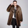 Fashion-New Male Mink Coat på hösten och vintern 2020