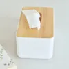 Wooden Tissue Box European Style Home Tissue Container Towel Napkin Holder Case for Office Home Decoration276x