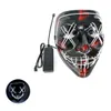 10 kolorów Halloween Scary Party Mask Cosplay Maska LED Light Up El Wire Horror Mask na Festival Party A123899280