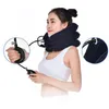 3-layer Inflatable Cervical Traction Device Pain Relief Neck Collar Full-fleece Thickened Soft Neck Support Stretcher232E