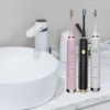 Fashion 16 Modes Sonic Electric Toothbrush USB Rechargeable + 5 Replacement Teeth Brush Heads for Adults Tooth Whitening Cleaner