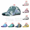 European and American Tie Dyed Hat baseball caps men and women sunscreen duck cap adjustable Party Hats T2C5282