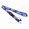 Trump Phone Lanyard Make America Great Again Cellphone Strap Rainbow Work Card Necklace USA Removable Flag Strings Key Ring Keychain Pendant