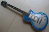 Novo Ace Frehley Signature 3 captadores de guitarra elétrica Flash Flash Metallic Silver Blue Mirror Capas 131204 1207152274536