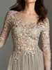 Lace Applique Evening Dresses Net Button Back Prom Dress Sweep Train Custom Made Formal Party Gowns