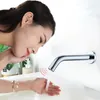 Grifo con Sensor de movimiento infrarrojo para baño, grifo sin contacto montado en la pared, grifos modernos de lavabo dorado y plateado, Torneiras de inducción