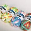 100g / bola colorida DIY Crochet pano de fio para fios macios mão acenada Basket Tapetes de Fios de Algodão Worsted