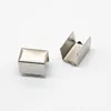 100 pezzi 5x10mm metallo quadrato cavo di cuoio piegatura tappi di chiusura stringa corda clip per braccialetto fai da te creazione di gioielli risultati5460048