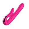 Gode vibrateur Rotation télescopique automatique chauffage 10 vitesses Vibration point G Clitoris Massage Vaginal jouets sexuels pour les femmes
