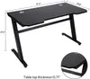 Estoque dos EUA 47.2 "Computer Desk Home Gaming Secretária Escritório Escrita Workstation Space-Saving Fácil de montar Black W20615682