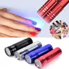 Nageltorkare AACAR 1PC 9 LED GEL TORKER UV LAMP Portable Mini för snabba Dry Cure Art Tools