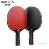 Whole-Huieson 2Pcs Upgraded 5 Star Carbon Table Tennis Racket Set Lightweight Powerful Ping Pong Paddle Bat with Good Control 273P