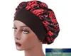 New Fshion Women Satin Night Sleep Cap Hair Bonnet Hat Silk Head Cover Wide Elastic Band Shower Cap6364718