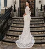 Vestidos de novia modestos con vaina de encaje vintage con medias mangas Cuello en V Encaje de marfil Forro de champán Vestidos de novia informales de Boho con mangas personalizadas