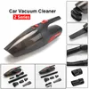 I lager! 120W Wired Handheld Auto Car Dammsugare Hem Våt / Dry Duster Smuts Renfri frakt