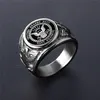 Officers United States Marine Corps USMC ring US Navy USN Military ARMY AIR FORCE Anchor Firefighter Men's ring Stainless Steel Jewelry