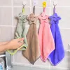 Hoomall 1pc Cartoon Kitchen Bathroom Cute Hanging Soft Absorbent Cloth Smile Star Hand Towel Dish Cloth Baby Kids Wipe Hand