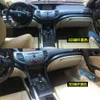 Autocollants en Fiber de carbone 5D pour poignée de porte, panneau de commande Central intérieur, pour Honda Accord 8 2009 – 2013, accessoires de style de voiture 317u