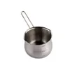 Mini burro per sciogliere il burro Scaldalatte per caffè e burro con beccuccio 18/10 Acciaio inossidabile a tre strati 27OZ800ml299F