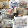 30 Grids Plastic Storage Box Portable Detachable Home Organizer Transparent Makeup Organizer porta joias 210330