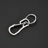 Roestvrij staal zware sleutelringen Black Gold Carabiner Car Keychain For Men Fashion Hip Hop Jewelry Promotion Christmas Gift