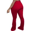 Pantalon femme décontracté grande taille femme élastique jambe large pantalon évasé Leggings taille haute pantalon cloche bas drapé survêtement pantalon pantalon de survêtement