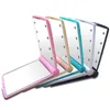 Miroir de maquillage Led femmes filles miroirs à main cosmétiques pliants avec lumières poche Portable maison extérieur outils de maquillage