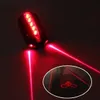 Vendita calda Fanale posteriore a LED per bicicletta Spia di sicurezza 5 LED + 2 Lampada laser Notte Mountain Bike Set di luci posteriori Accessori per biciclette T191116