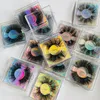 Premium Fluffy 25mm Tjock Mink Falsk Eyelashes Super Long Soft Levande Fake Lashes Mink Eye Makeup 12 Modeller Tillgängliga DHL Gratis