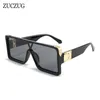 Zuczug New Trend Eversize Siamese Sunglasses Men Square Onepiece Sun Glasses Man