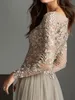 Lace Applique Evening Dresses Net Button Back Prom Dress Sweep Train Custom Made Formal Party Gowns