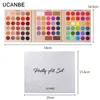 UCANBE 86 couleurs tout usage maquillage Playbook mat miroitant paillettes surbrillance Contour Blush ombre à paupières ensemble de cosmétiques