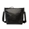 New- Capacity Bucket Crossbody Bags Women Wide Strap Shoulder Bags Casual Solid Women PU Leather Handbag New