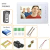 Video Door Phones MOUNTAINONE Wired Phone Intercom System 7"Color LCD With Waterproof Digital Doorbell Camera Viewer IR Night Vision