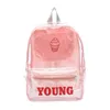 New- Backpack For Travel Color Transparent Shoulder Bag School Bag College Wind Casual Student 2019