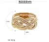 New Arrival! Fashion Wide Women Weave Chain Wristband Silver Leather Bracelet for Women Classic Bracelets Bangle Jewelry