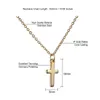 2020 été or/argent plaqué chaîne croix collier en acier inoxydable petite croix en or bijoux religieux pour les femmes