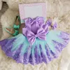 Dresses Girl's Dresses 1 Rok prezent na Baby Girls Party Vestidos Cute Bow-Knot Stroje Księżniczka Chrzest Niemowlę Dzieci Letnie Ubrania