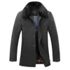 Herenwolmengsels Mannen Casual Slim Fit Winter Warm Overjas Mens Pea Jas Manteau Homme Fur 2021 Merk Design Jacks1