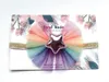 Boutique ins 15pcs Fashion Cute Glossy PU Star Bow Headbands Rainbow Mesh Bowknot Glitter Soft Hairbands Princess Headwear1216x
