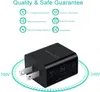 2er-Pack 18W QC 3.0 USB-Wandladegerät Schnelllade-Handy-Ladegerät-Adapter kompatibel mit kabellosem Ladegerät, Samsung Galaxy S10 S9 S8 Note 8 9,