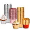 Aluminiumfolie Cupcake Stativ Hemming Hem Kök Bakkopp Form Gadgets Cupcakes Decor Paper Cups Holder Ny ankomst 14TM G2